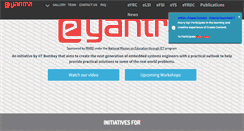 Desktop Screenshot of e-yantra.org